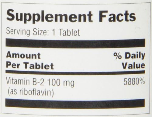 Optimum Vitamin B-2 Tablets, 100 Mg, 100 Count
