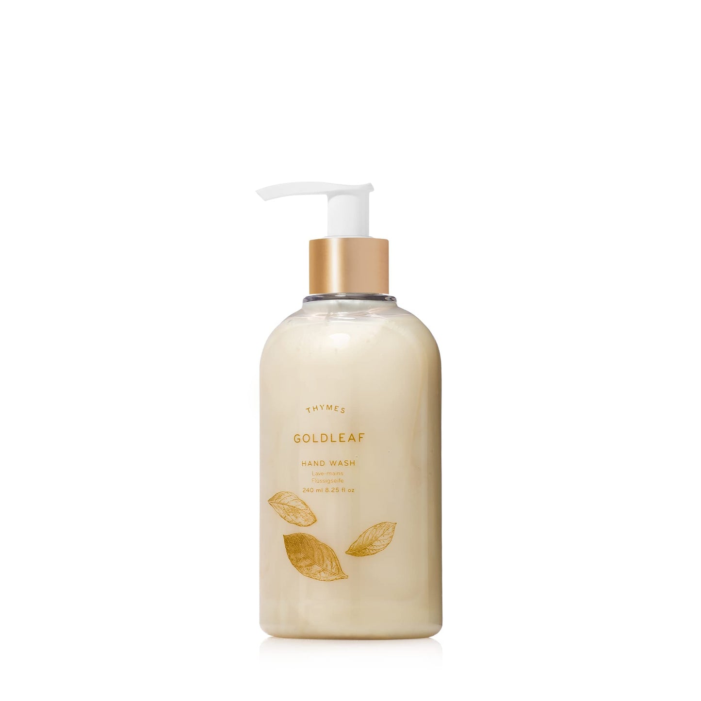 Thymes - Goldleaf Hand Wash With Pump - Hydrating Liquid Hand Soap With Elegant Floral Scent - 8.25 Oz