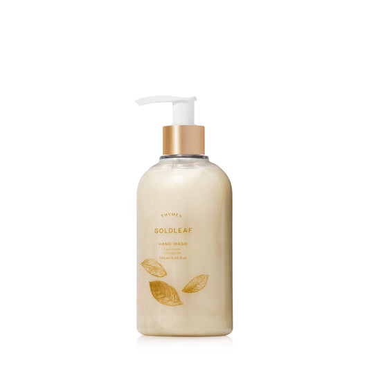 Thymes - Goldleaf Hand Wash With Pump - Hydrating Liquid Hand Soap With Elegant Floral Scent - 8.25 Oz