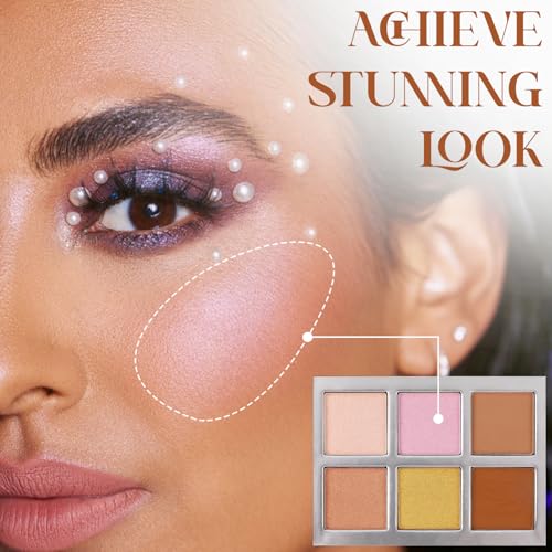 Profusion Cosmetics Jurassic Paddock Playground 6 Shade Face Palette, Achieve Stunning Look with Effortless Luminosity for Radiant and Glamorous Finish