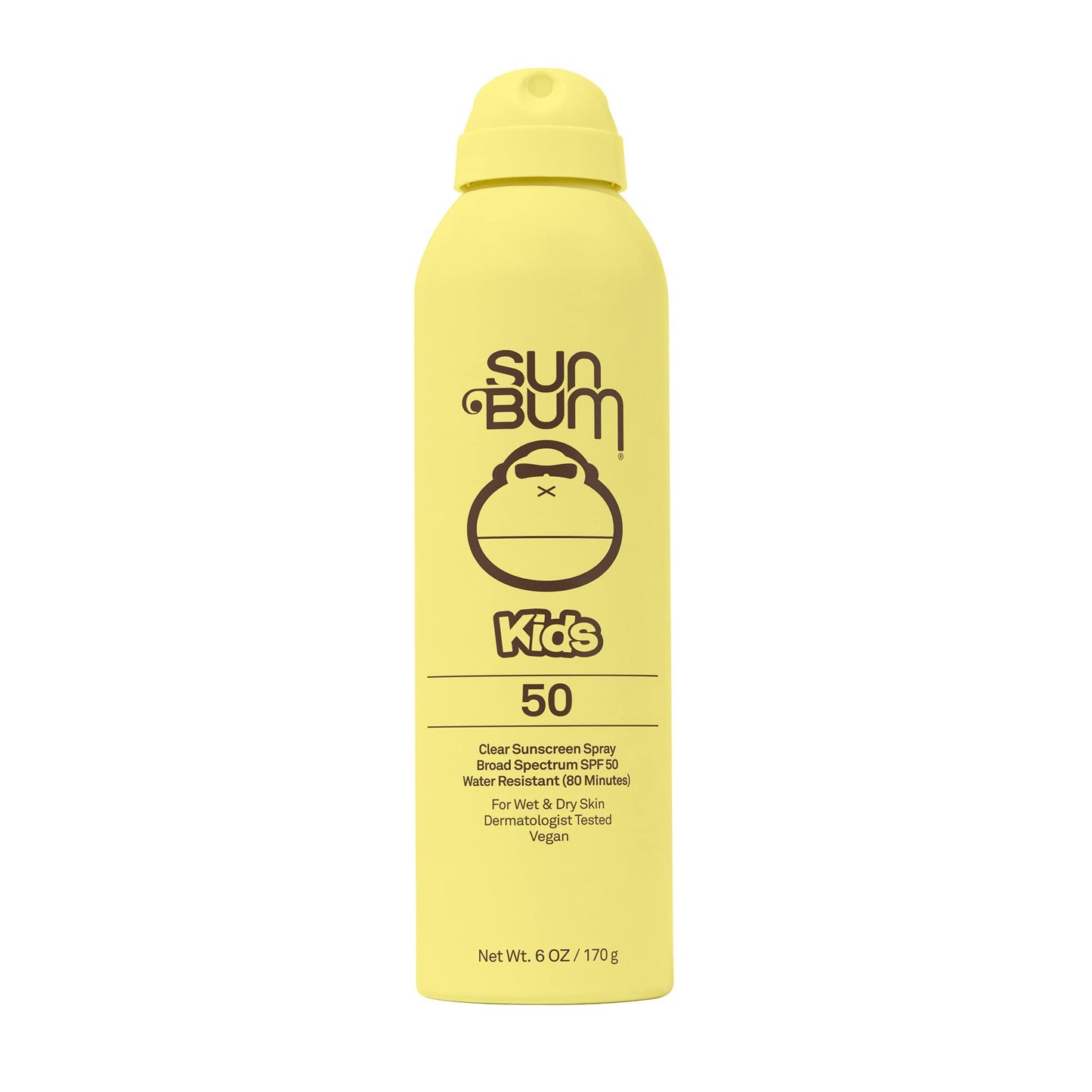 Sun Bum Kids Spf 50 Clear Sunscreen Spray | Wet Or Dry Application | Hawaii 104 Reef Act Compliant (Octinoxate & Oxybenzone Free