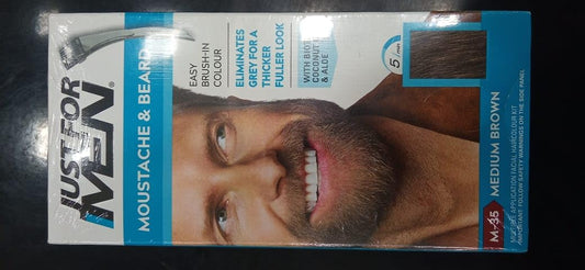 Just For Men Color Gel Mustache & Beard M-35 Medium Brown 1 Ea (Pack Of 2)