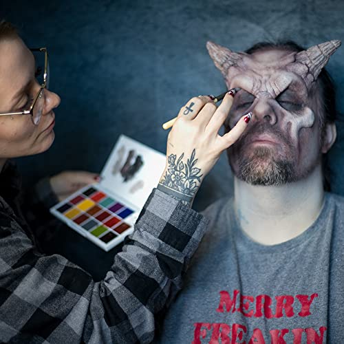 Master FX Palette, 18 Highly Pigmented Cream Colors, Professional SFX Makeup Palette for the Stage, Film, Costumes, Cosplay