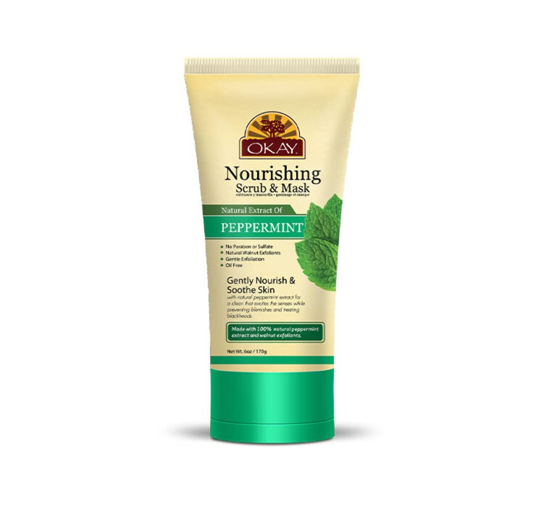 Okay Peppermint Facial Scrub 6Oz / 170Gr