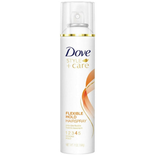 Dove Style + Care Flexible Hold Hairspray, Strong Hold 7 oz (Pack of 2)