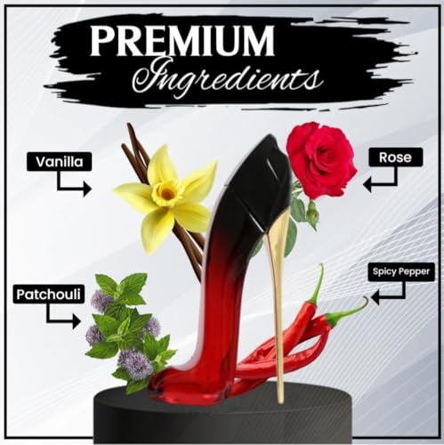 Fantasy Girl Mini High Heel Perfume Gift Set for Women (1oz/30ml x 5pcs) Pink Rose, Ambition, Desire, Perfect & Love, (Pack of 5)- Eau De Parfum