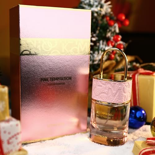 Lock Pink Temptation Perfumes for Women, Floral Woody Eau De Parfum Spray Long-Lasting Fragrance Ladies Perfume 1.7 Fl Oz/50ml, Notes of Bergamot Jasmine Vanilla Cedarwood Musk