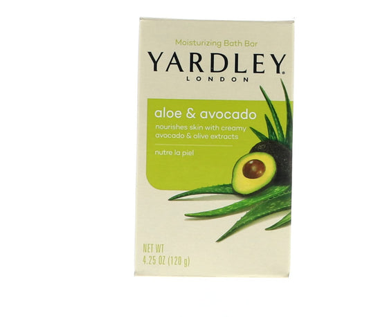 Yardley Bath Bar Aloe & Avocado, 8 Oz