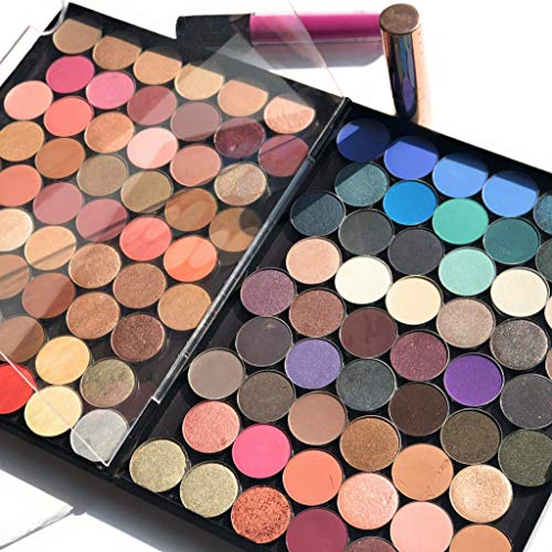 The Adept Palette in Singularity Black - Double Sided Magnetic Empty Palette with Divider, Holds Over 100 Single Round Standard Sized Eyeshadow Pans, Hardshell Case