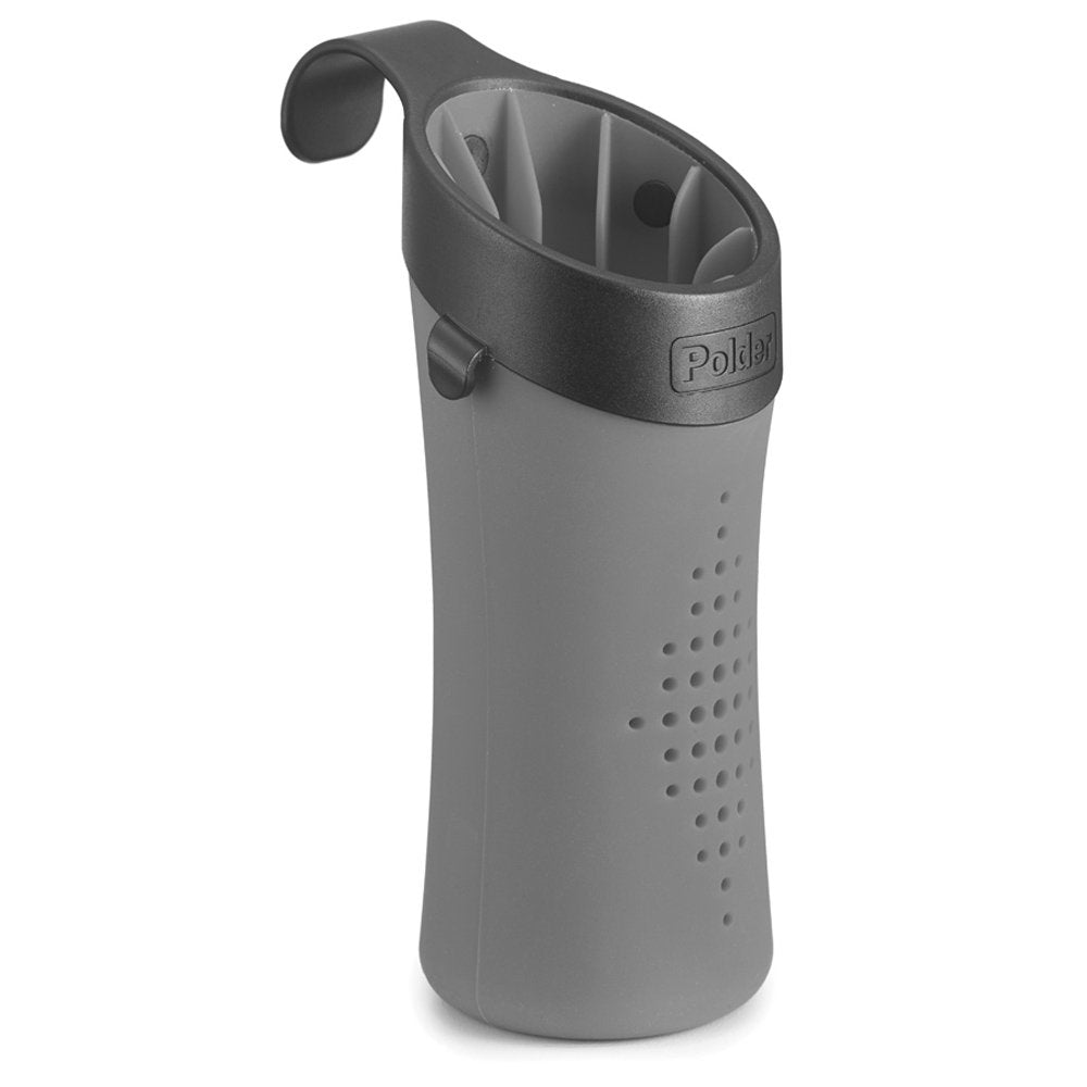 Polder BTH-7030-94 Hot Sleeve Hair Styling Tool Storage Caddy, 3'' x 3.75'' x 6.25'', Gray