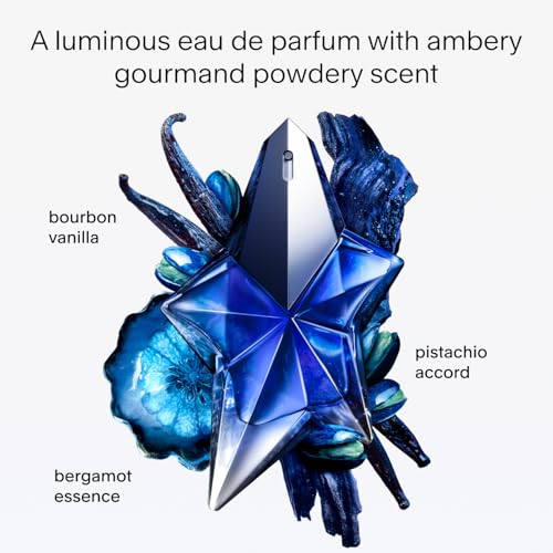 Mugler - Angel Stellar - Eau de Parfum Refill - Womens Perfume - Ambery Gourmand - With Pistachio, Vanilla & Woody Accord - 3.4 Fl Oz