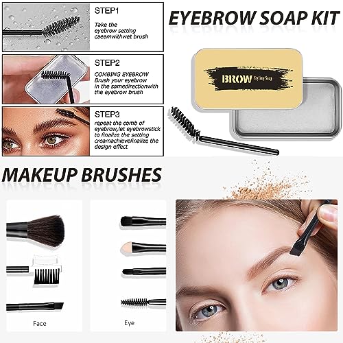 All in One Makeup Kit for Women Full Kit, Basic Cosmetics Kit for Beginner & Professionals, Eye Makeup Set Tween Girl, Make Up Kits for Teenagers, Makeup Gift Set for Girls, Women & Teens(Amber Brown)