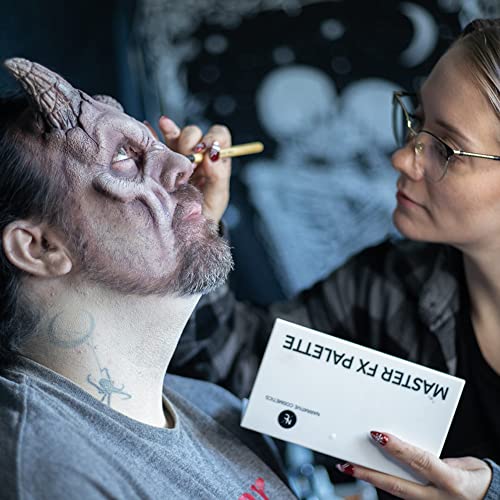 Master FX Palette, 18 Highly Pigmented Cream Colors, Professional SFX Makeup Palette for the Stage, Film, Costumes, Cosplay