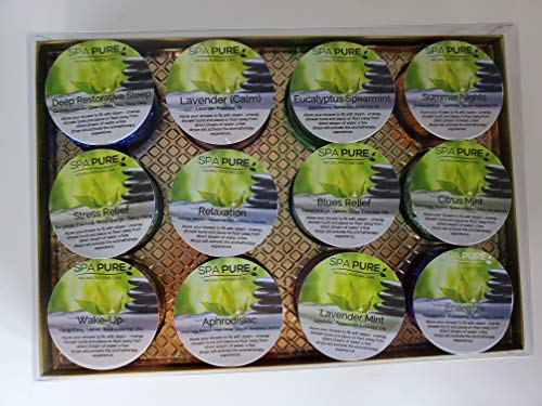 Spa Pure Shower Steamers: Rejuvenating Shower Bomb Aromatherapy Tablets, Bomb, and Vaporizing Steamer Soothers Bath Melt For Women, Men, All Natural Organic Large Cosmetic Fizzies That Wow (12 Pack)