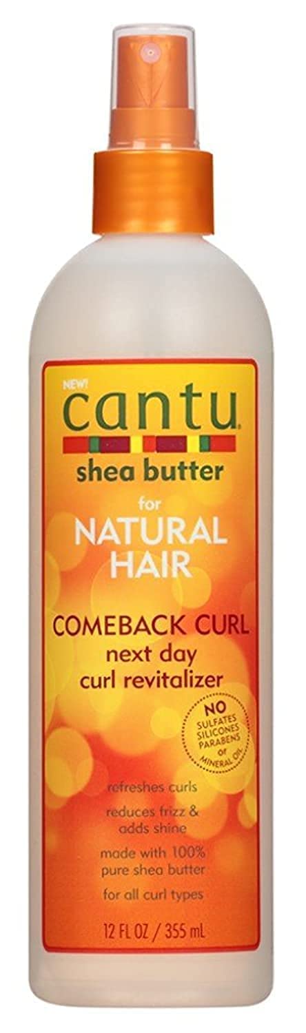 Cantu Natural Hair Comeback Curl Revitalizer 12Oz Pump (2 Pack)