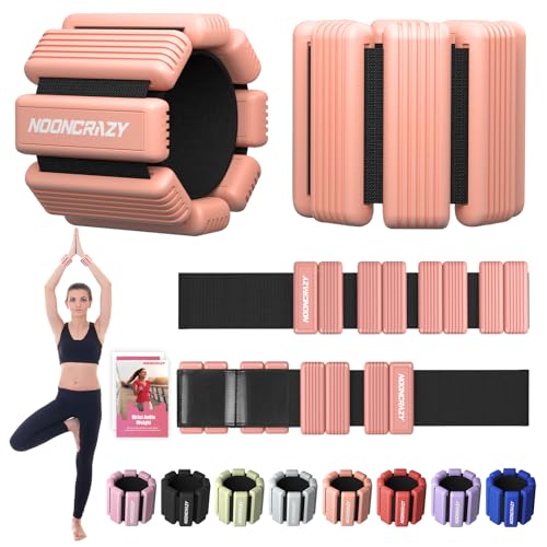 Pilates Wrist & Ankle Weights for Women, Wearable Strong Arm & Leg Weights Set of 2(1Lbs Each), Adjustable Ankle Weights for Walking, Yoga, Dance, Barre,Gym