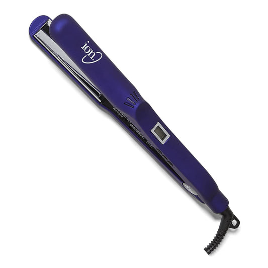 ion Titanium Gator Digital Flat Iron, 1 inch, Straighten, Curl, or Flip Hair, Heats up to 450F, Digital Display, Dual Voltage