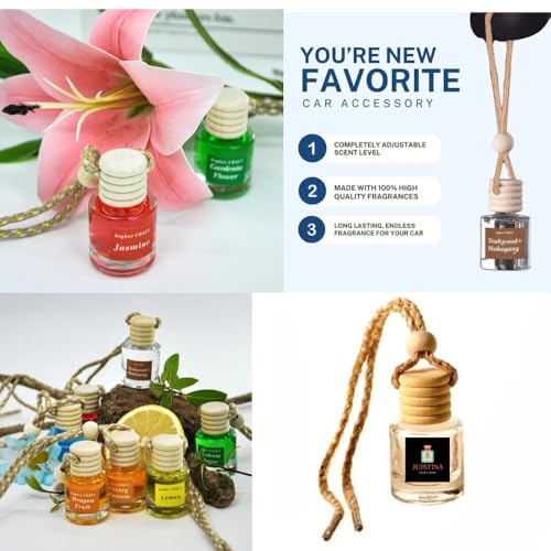 DESİGNER BRAND COLLECTİONS-Perfumes for Women 3 Pieces Set Bundle With Code Perfume for Women Eau de Parfum Spray 2.5 oz - 5ml Refillable Perfume Atomiser- Hanging Car Smells-Woman Gift Set