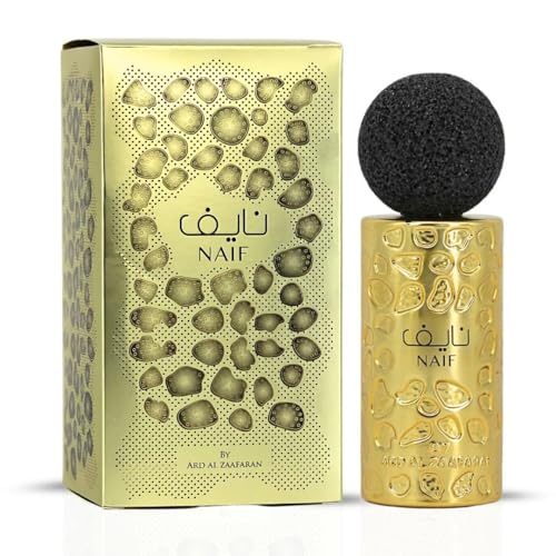 Ard al Zaafaran Naif Eau De Parfum Spray 100ml (3.4 Oz) – Long Lasting Arabian Perfume For Men, A Regal Blend of Richness, Mystery & Allure – A Captivating Perfume Men Will Adore with Amazing Notes