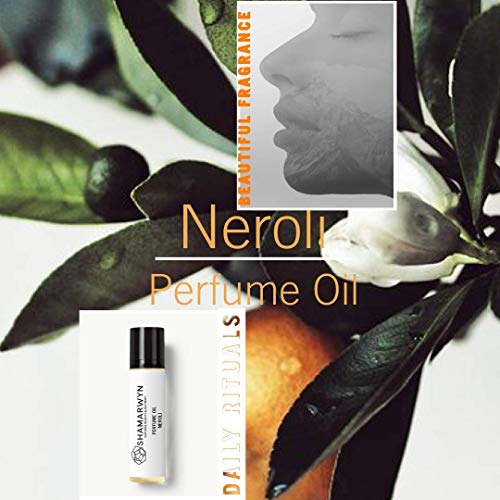 Neroli Perfume Oil, Natural Organic, Botanical, Pure Essential Oil Blend Roll-On 10ML by Shamarwyn