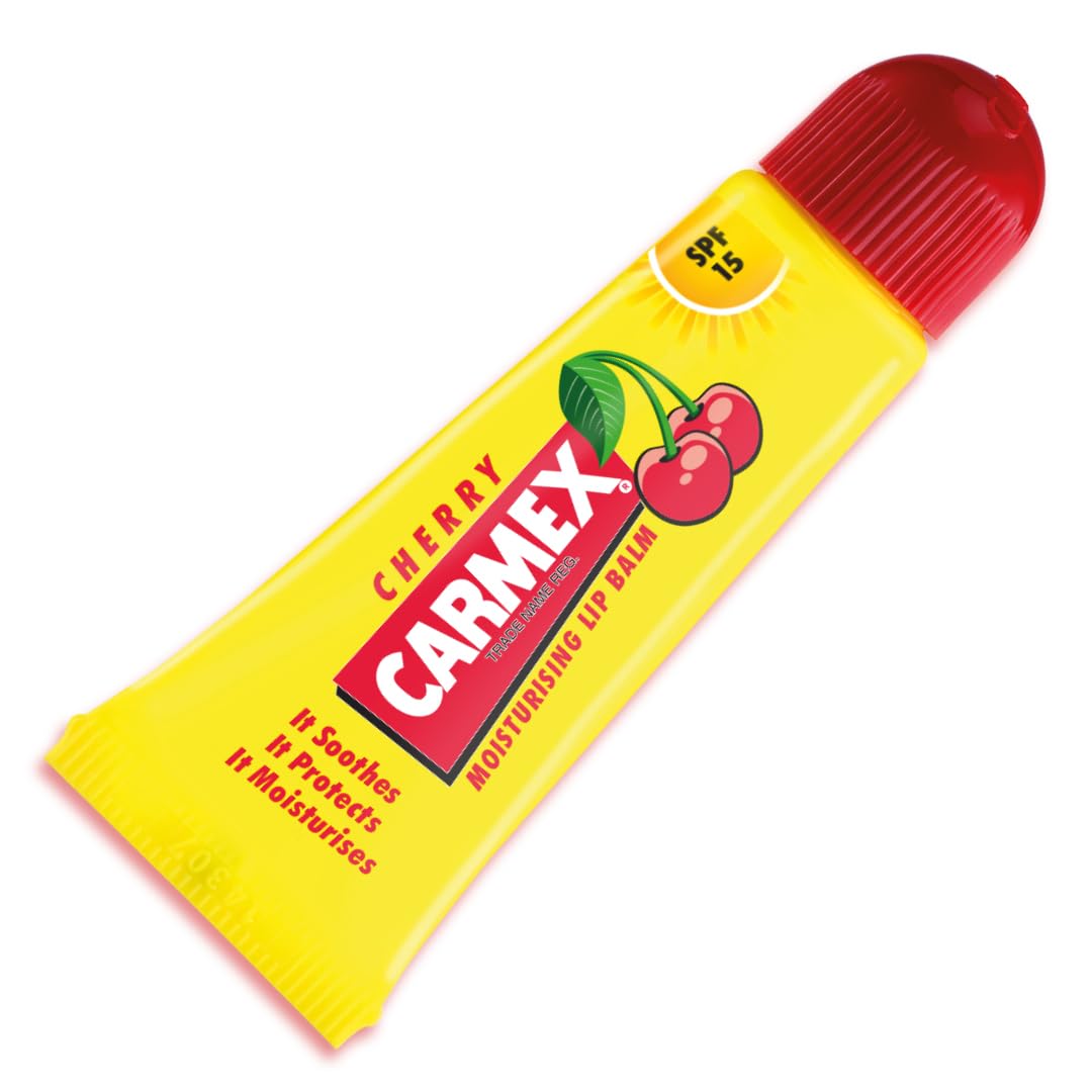 Carmex Cherry Flavour Lip Balm Tube - Spf15