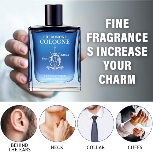 Dijkoo Pheromone Cologne for Men, Premium Perfume to Attract Women, Pure & Long-Lasting Fresh Woody Scents, Large capacity & Durable(1.7Oz)