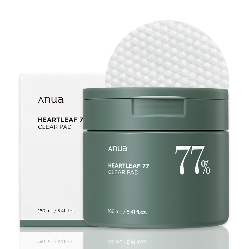 Anua Heartleaf 77 Toner Pad 70 Sheets, Pha Dead Skin Care Low Ph Daily Toner Pad Exfoliating