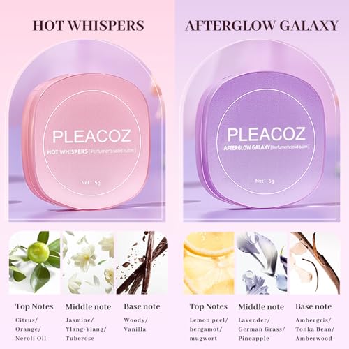Solid perfume Balm - Natural Ingredients, Long Lasting Fragrance, Portable Women's Perfume, Suitable for Traveling, Best Gifts