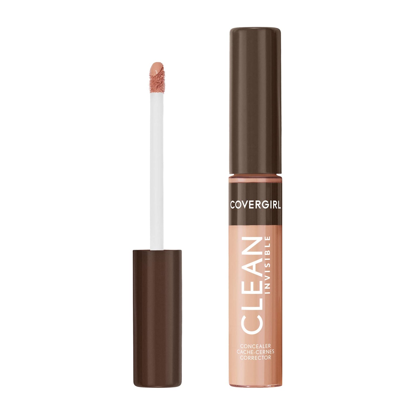 Covergirl Clean Invisible Concealer, Lightweight, Hydrating, Vegan Formula, Classic Beige 130, 0.23Oz