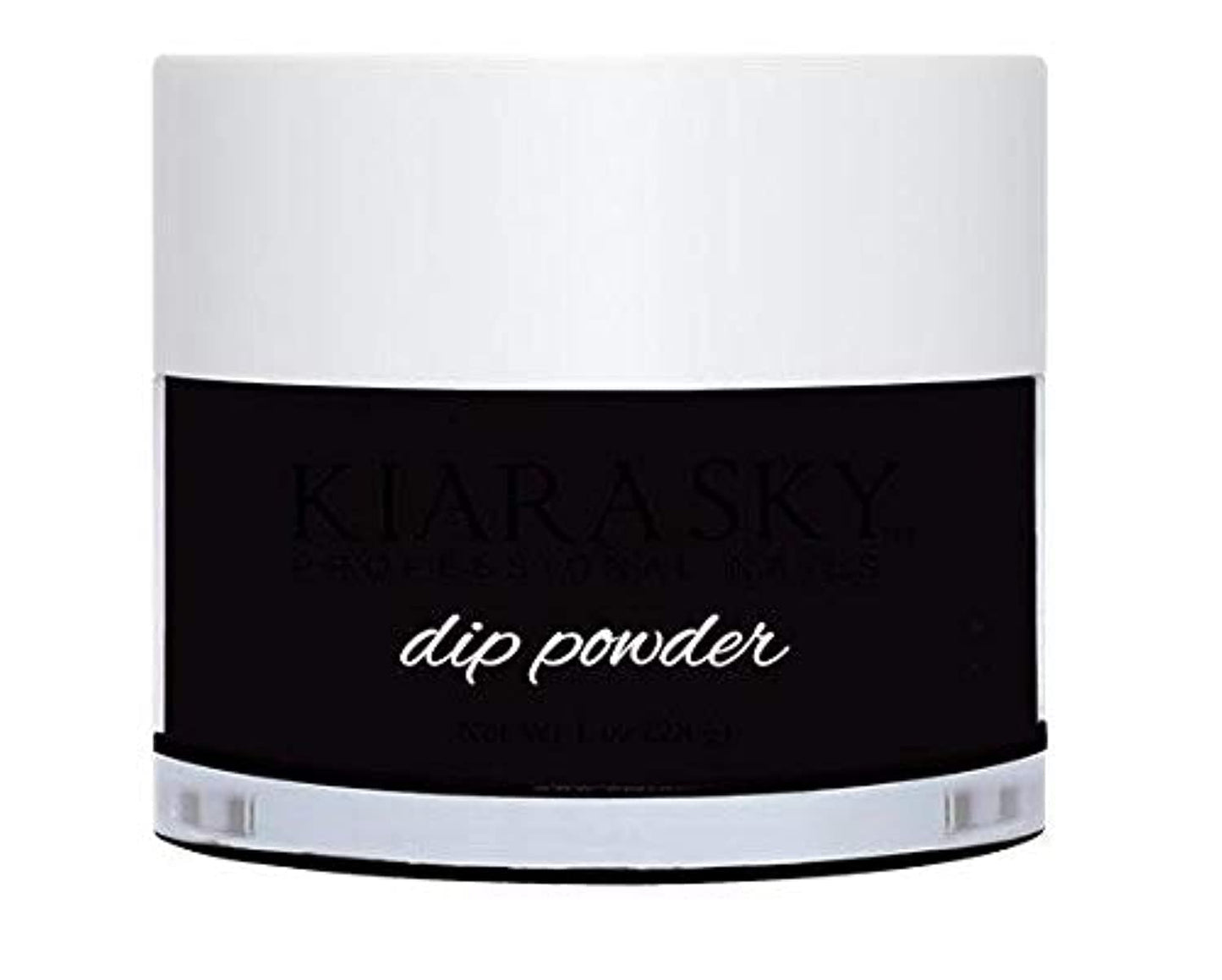 Kiara Sky Dip Powder, Black To Black, 1 Ounce