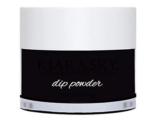 Kiara Sky Dip Powder, Black To Black, 1 Ounce