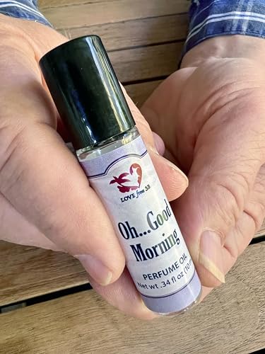 Oh...Good Morning Perfume Oil | .03 oz/10 ml Roll On Bottle with Organic Jojoba Oil | Made in Santa Barbara California (Oh...Good Morning)