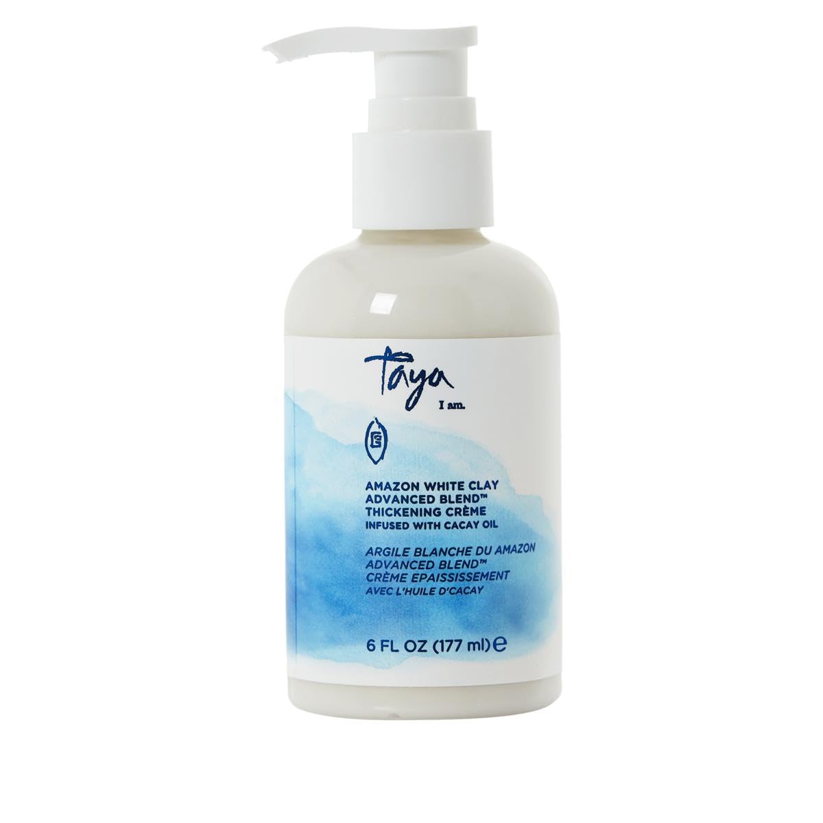 Taya Amazon White Clay Thickening Crme - Weightless Styling Cream for Thicker and Fuller Hair - Hair Products - Sulfate and Para