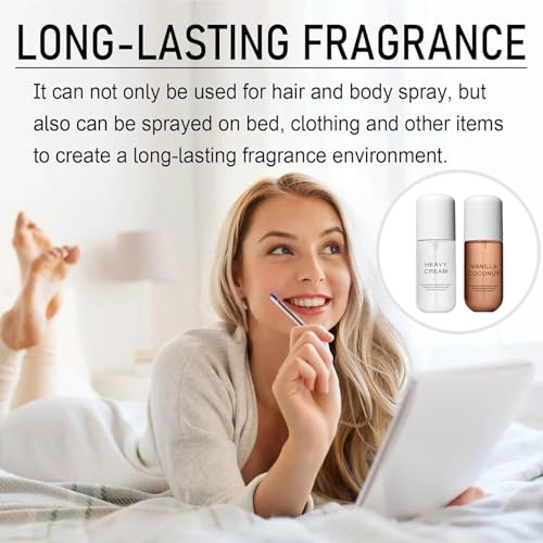 Heavy Cream Body & Hair Mist Perfume, Heavy Cream Perfume, With Sweet Vanilla & Rich Creamy Notes 3.38fl oz