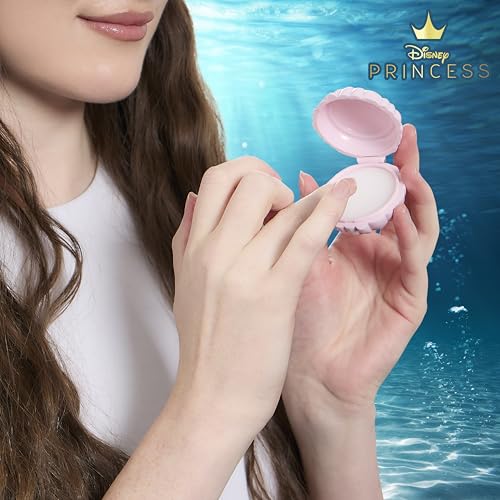 Disney Belle Maison Cosmetic Makeup Set, Makeup Essential, Princess Ariel - Includes 5pc Makeup Brush, 4pc Lip Gloss, 4pc Lip Balm