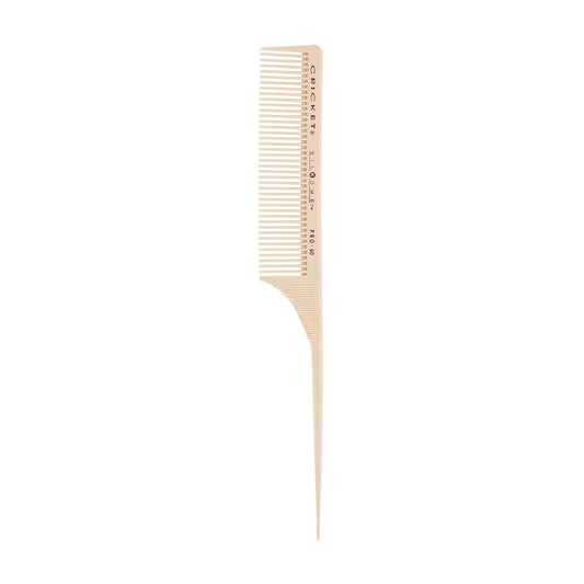 Cricket Silkomb Pro-60 Medium Tooth Rattail Professional Hair Stylist Comb For Teasing Sectioning Parting Lifting Styling Colori
