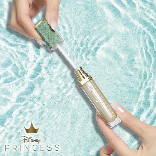 Disney Belle Maison Cosmetic Makeup Set, Makeup Essential, Princess Ariel - Includes 5pc Makeup Brush, 4pc Lip Gloss, 4pc Lip Balm