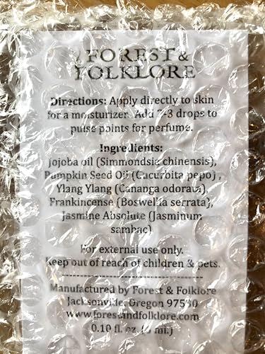 Full Moon Essential Oil Perfume by Forest & Folkore, Natural Essential Oils Perfect for Aromatherapy, 3 ml