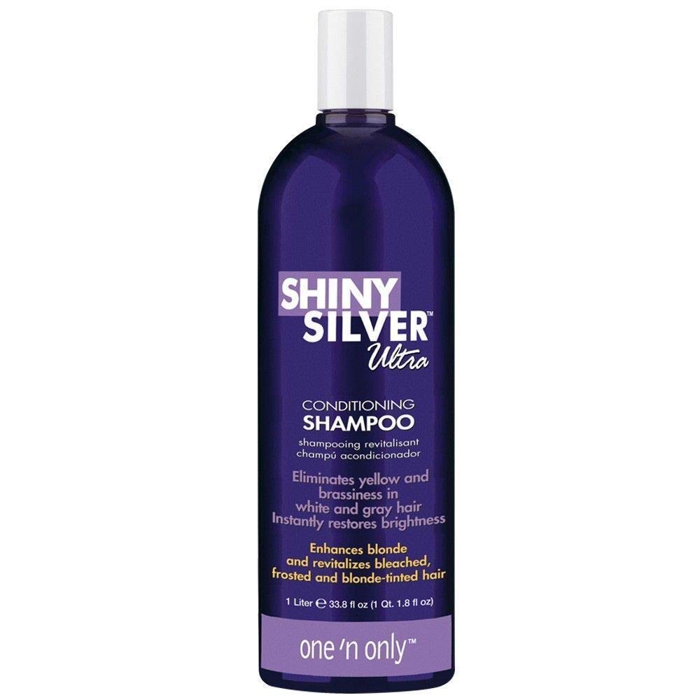 One 'n Only Shiny Silver Ultra Conditioning Shampoo, Restores Shiny Brightness to White, Grey, Bleached, Frosted, or Blonde-Tint