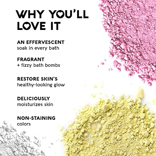 Nature's Beauty Oatmeal Fragrance-Free Bath Bomb Multi-Pack - Natural Hand Crafted, Non-Staining, Luxury Fizzy Spa Bomb, Sooth Dry + Itchy Skin Made w/Almond + Coconut Oil, 4.6 oz (4 Pack)