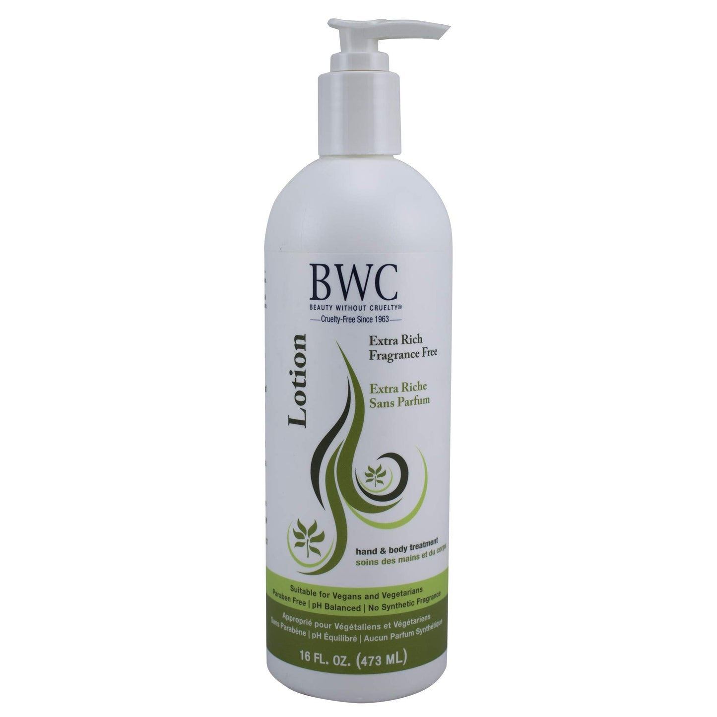 Beauty Without Cruelty Extra Rich Fragrance Free Hand And Body Lotion - 16 Fl Oz