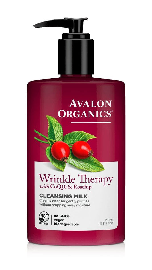 Avalon Organics Coq10 Facial Cleansing Milk - 8.5 Fl Oz (Pack Of 2)