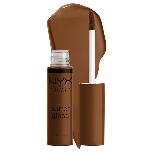 NYX Butter Gloss | Non-Sticky Medium Brown Lip Gloss - Caramelt