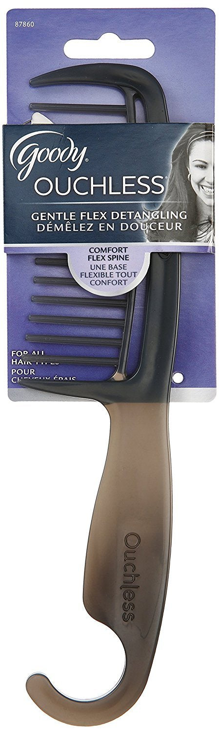 Goody Ouchless Shower Hair Comb - All-Purpose Comb For Tangles, Wet Or Dry - Pain-Free Hair Accessories Ideal For All Hair Types