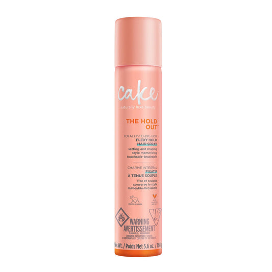 Cake Beauty Hairspray, The Hold Out - Flexible Hold & Volume - Vitamin E & Abyssinian Oil - For All Hair Types- 5.6 oz.