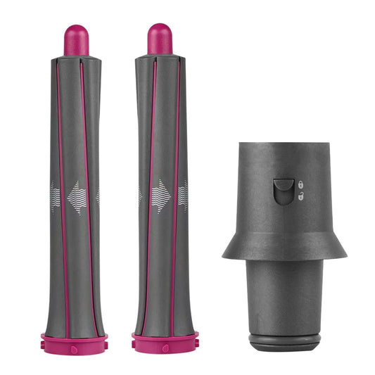 1 Pair of 1.2 Inch/30MM Long Hair Curling Iron Barrels for Dyson Airwrap HS01 HS05 Attachment Parts Hair Tool, with Adaptor for