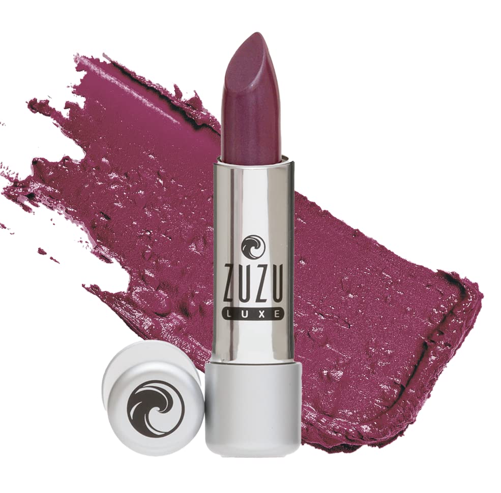 Zuzu Luxe Lip Color Lipstick (Ultra Violet - Purple with Opalescent Pink/Cool Crme), Natural Ultra-Hydrating Lipstick, Paraben F
