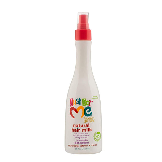 Just For Me Natural Hair Milk Detangler - Detangles & Helps Prevent Breakage, For All Hair Textures, Contains Coconut Milk, Shea