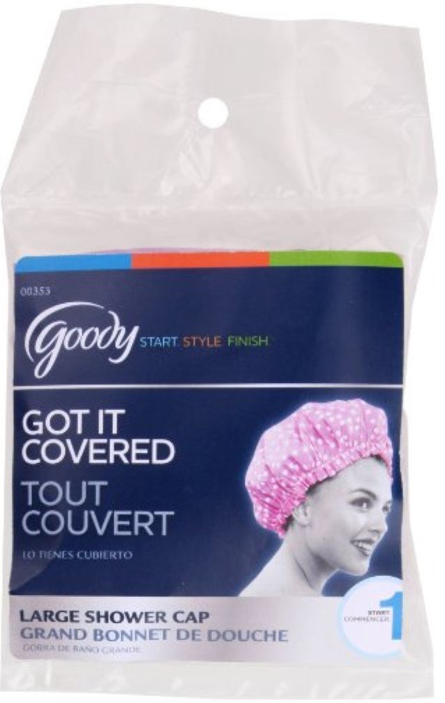 Goody Styling Essentials Shower Cap, Colors Vary 1 Ea (Pack Of 5)