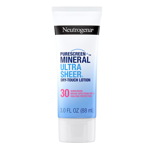 Neutrogena Mineral Ultrasheer Dry-Touch Spf 30 Sunscreen Lotion, Water-Resistant Broad-Spectrum Uva/Uvb Protection, Skin Nourish